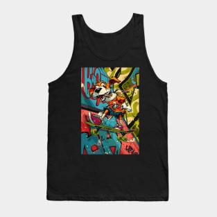 Skateboard Punk Rock Dog Tank Top